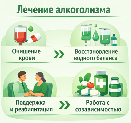 лечение алкоголизма в Балашове этапы